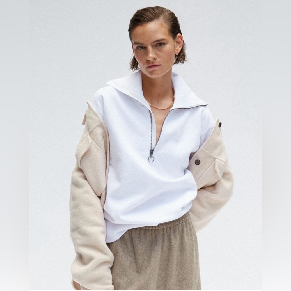 Thakoon Quarter Zip Pullover Sweatshirt